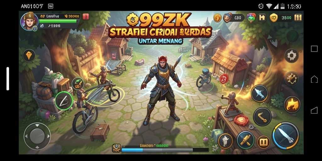Screenshot gameplay strategi menegangkan di 99ZK.