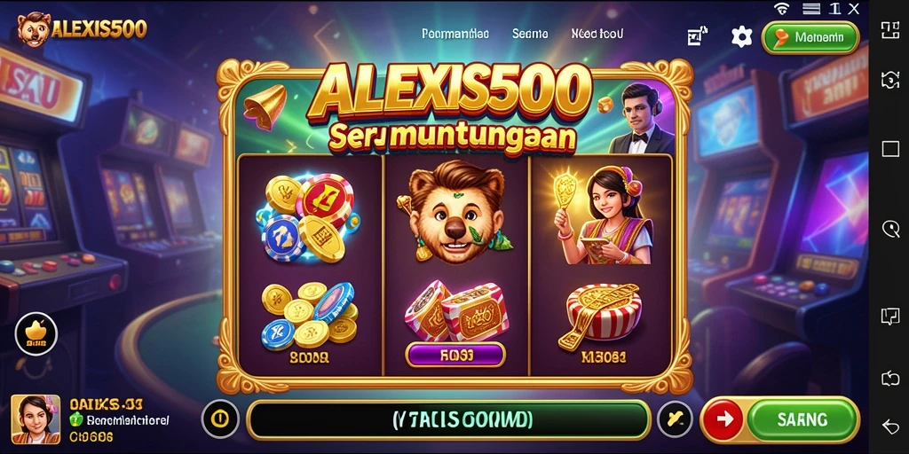 Tampilan menarik dari gameplay <strong>ALEXIS500</strong> yang penuh warna dan efek visual memukau.