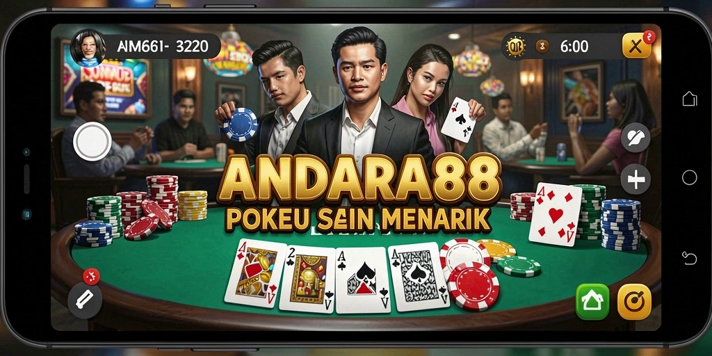 Tampilan gameplay poker yang menarik di ANDARA88.