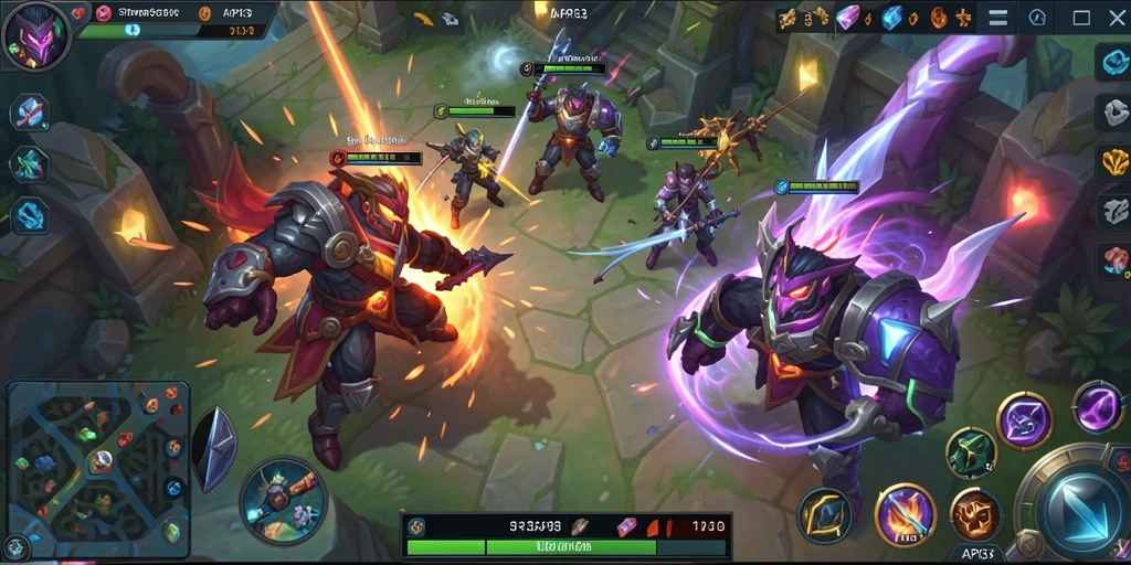 Tampilan gameplay intens dalam API33 yang penuh strategi.