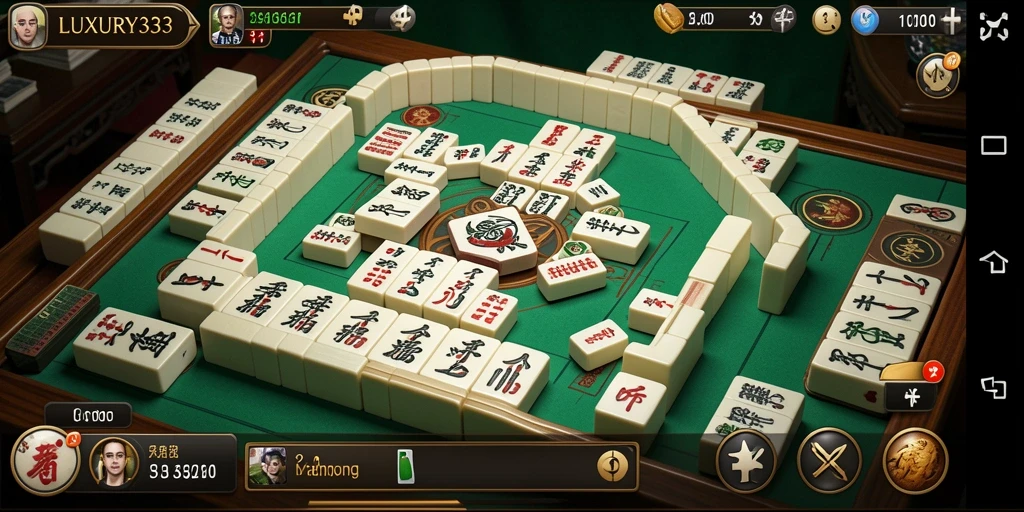 Tampilan gameplay Mahjong yang menantang di LUXURY333.