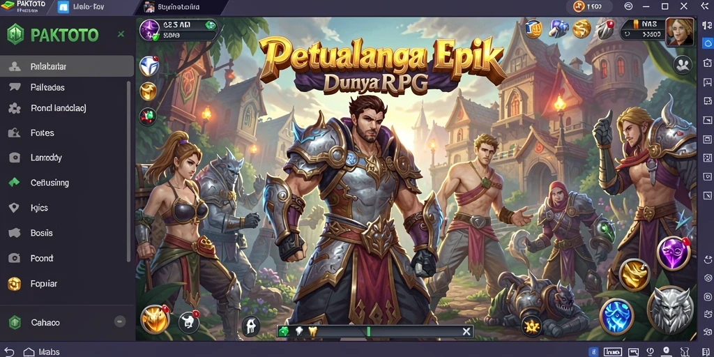 Tampilan gameplay RPG yang menakjubkan di PAKTOTO.