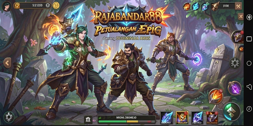 Tampilan gameplay seru dari RAJABANDAR88 yang menghadirkan pertempuran epik.