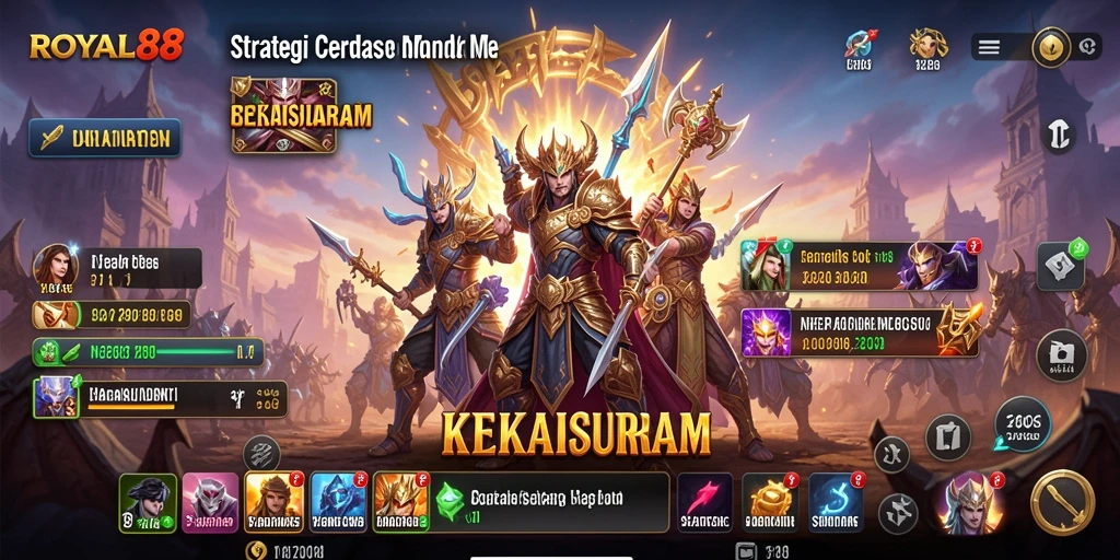 Tangkapan layar utama dari gameplay ROYAL88 yang mendebarkan.
