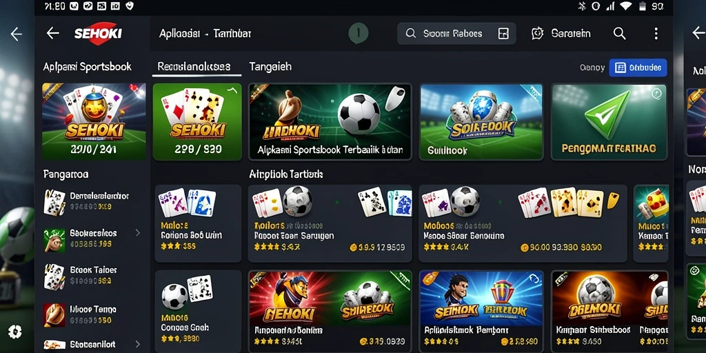 Tampilan antarmuka pengguna aplikasi SEHOKI yang menarik dan informatif.