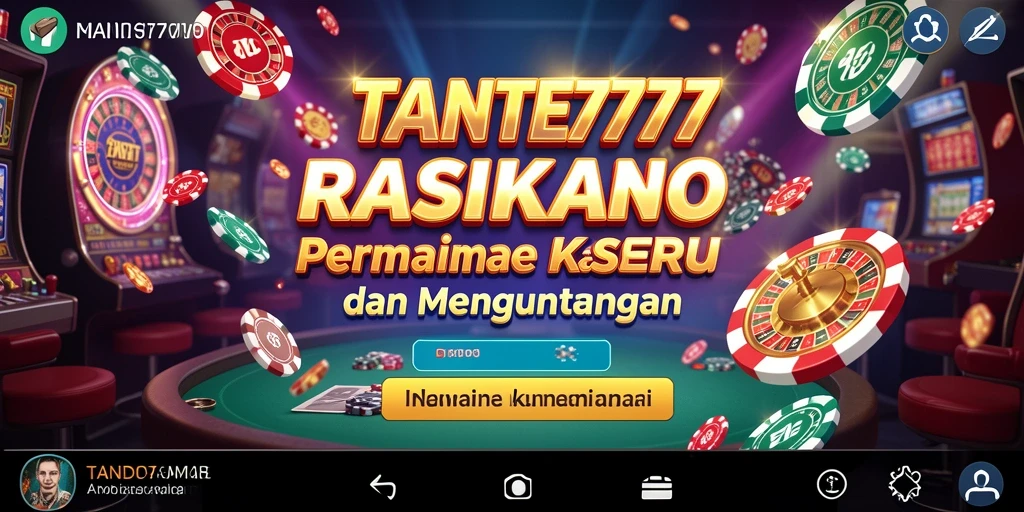 Tampilan gameplay yang menarik dari TANTE777 dengan aksi Kasino yang seru.